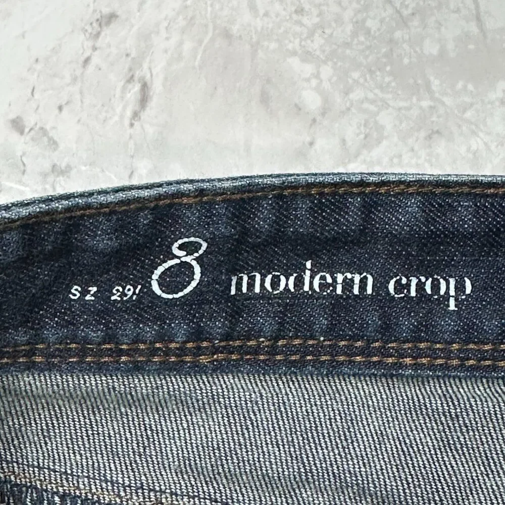 Ann Taylor Loft Modern Crop Denim Capri
